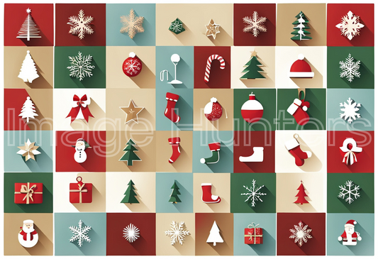 Vector icons set for Christmas and New Year