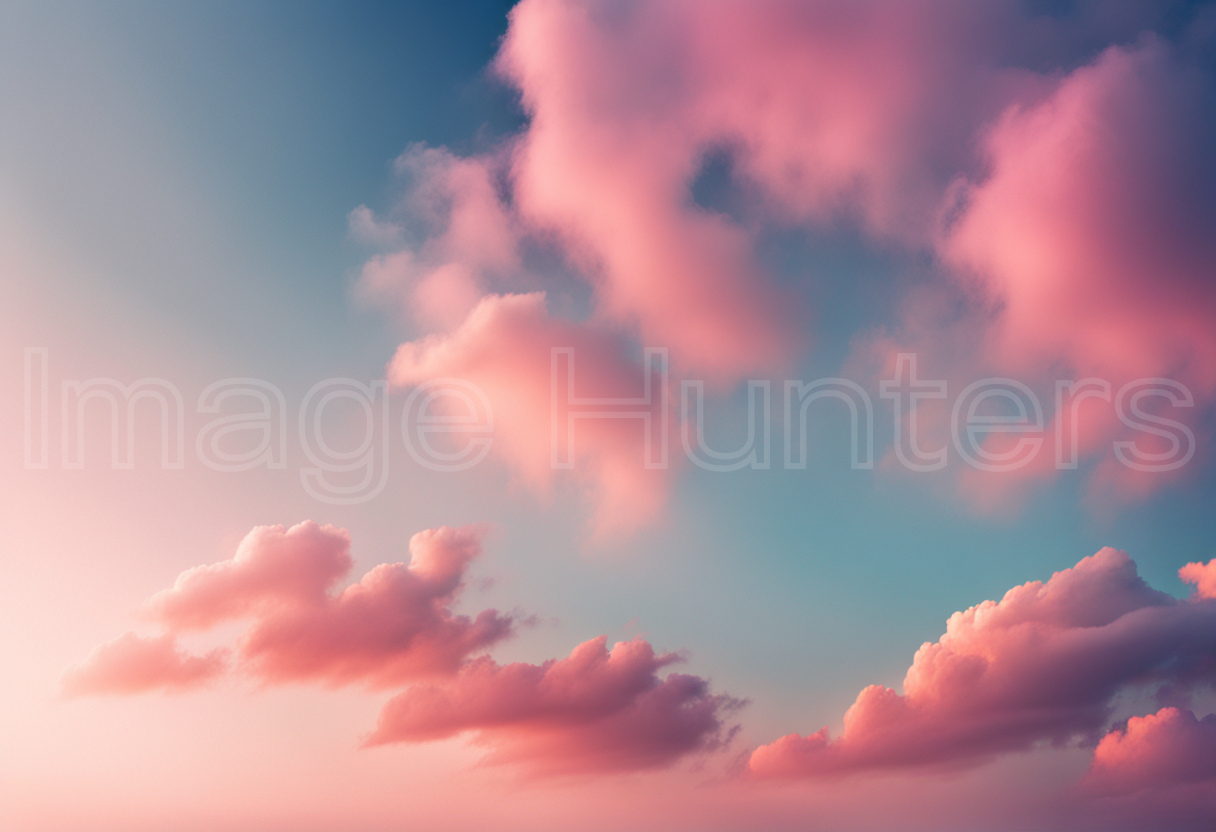 Pink Clouds in Nature's Gradient Sky Outdoors