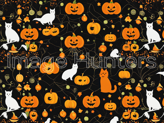 Halloween-themed Desktop Wallpaper Pattern