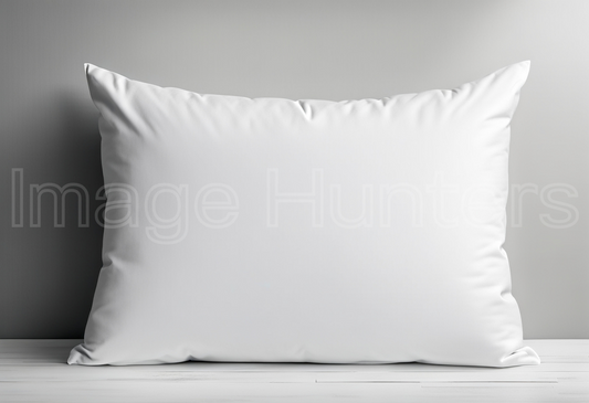 White Pillow Mockup Template on Clean Background