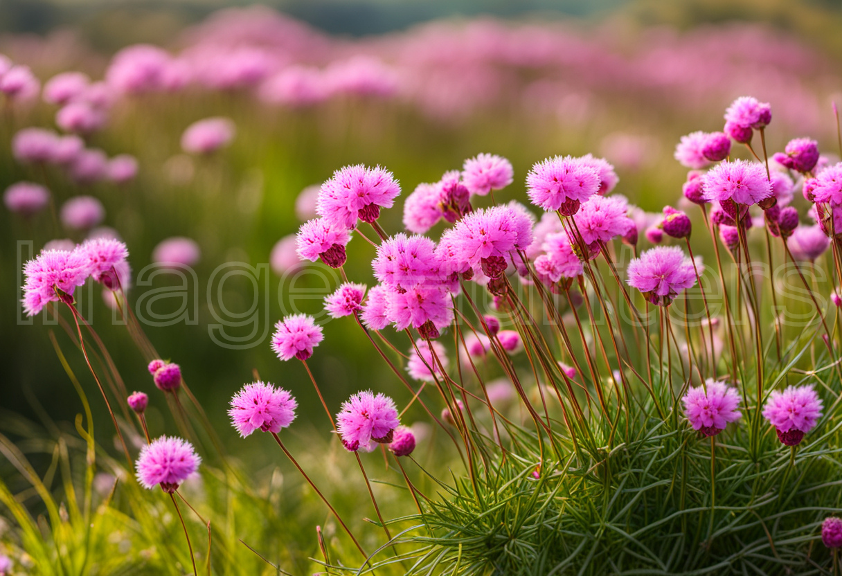 Vibrant Sea Thrift Blossoms Amidst Nature's Beauty