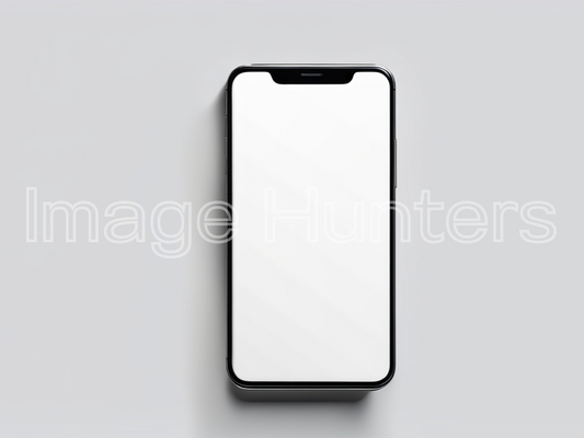 Smartphone Mockup with white blank screen