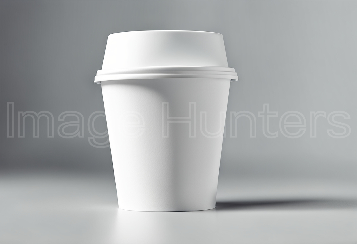 White paper coffee cup mockup