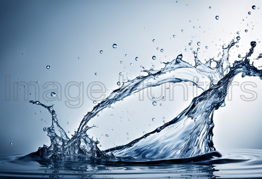 blue water splash photography