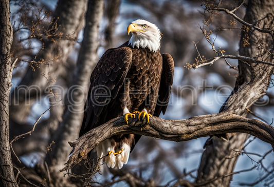 Bald Eagle on Branch