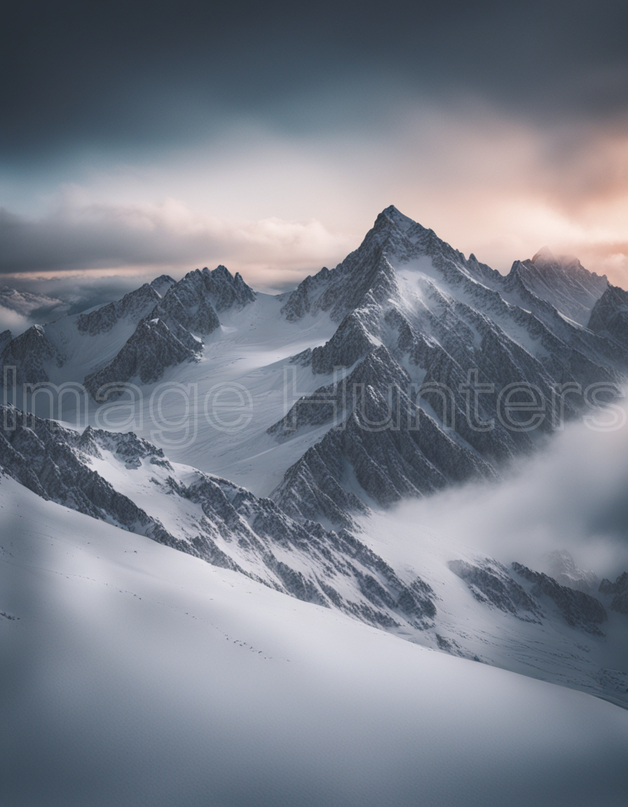 Snow-capped mountain landscape