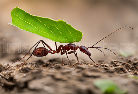 Leaf-cutter Ant carrying Leaf