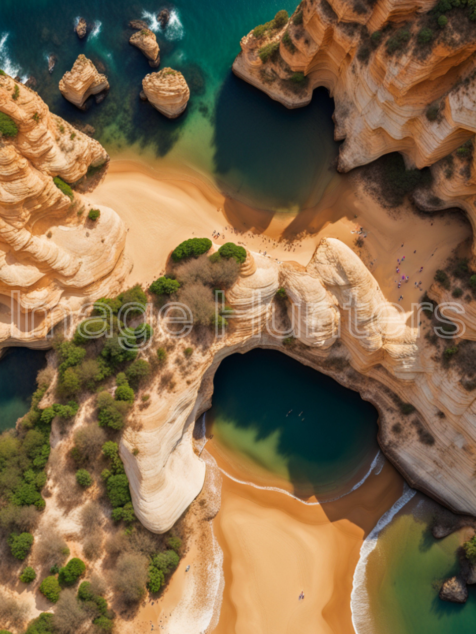 A drone's view of Benagil Cave, Portugal