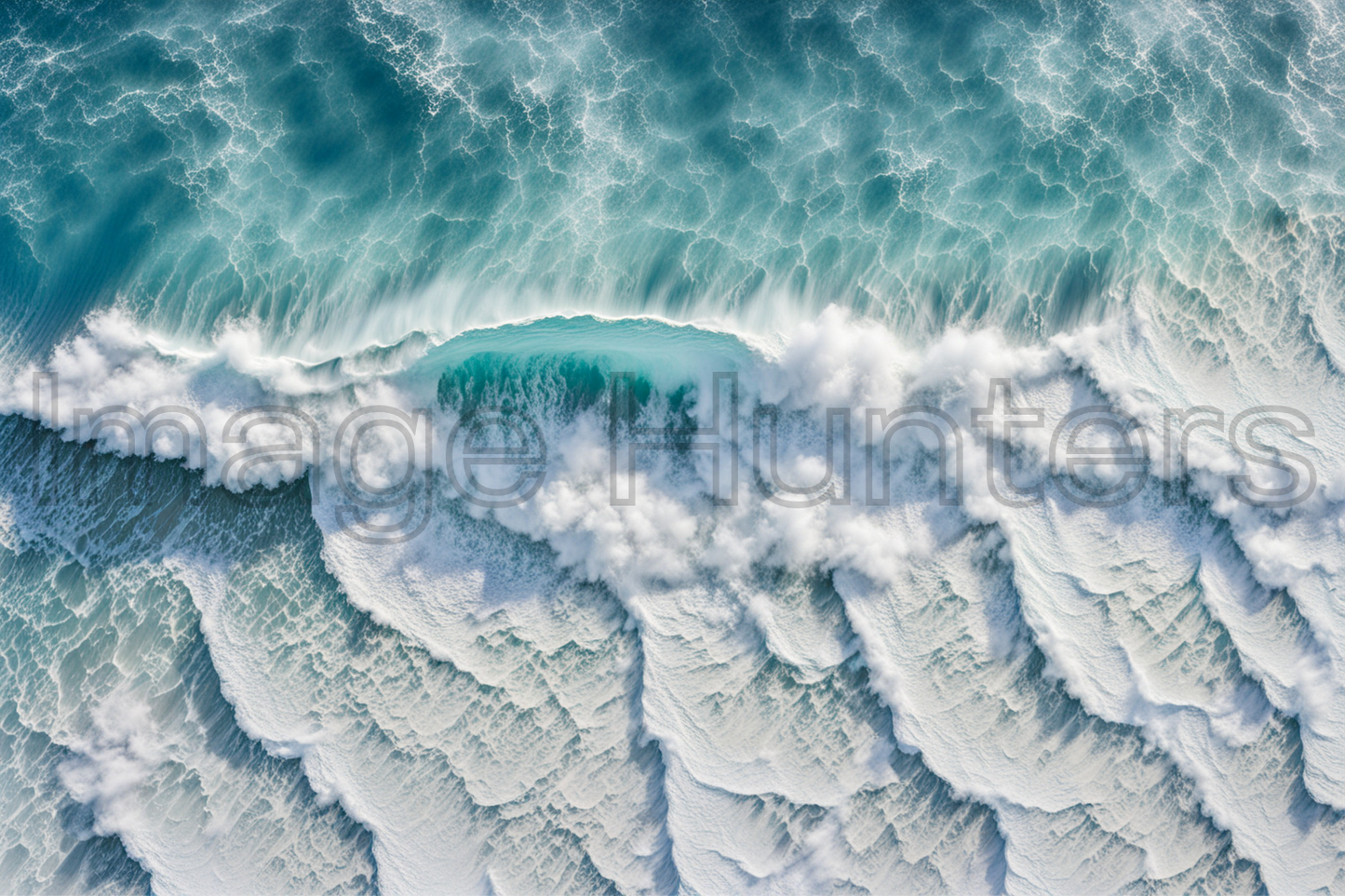 Ocean Waves from Aerial View