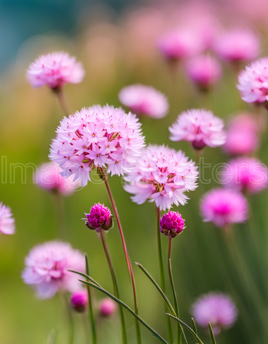 Vibrant Sea Thrift Blossoms Amidst Nature's Beauty