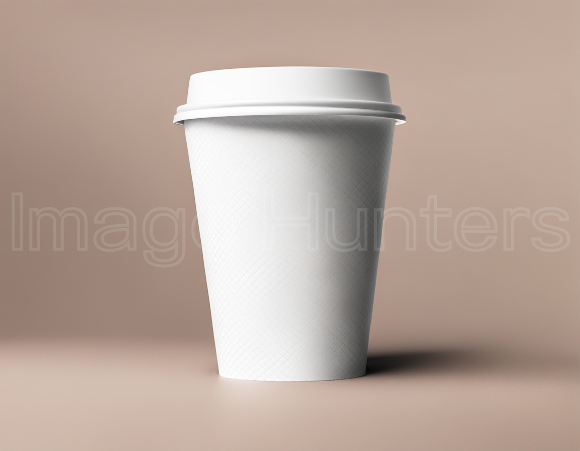 White paper coffee cup mockup