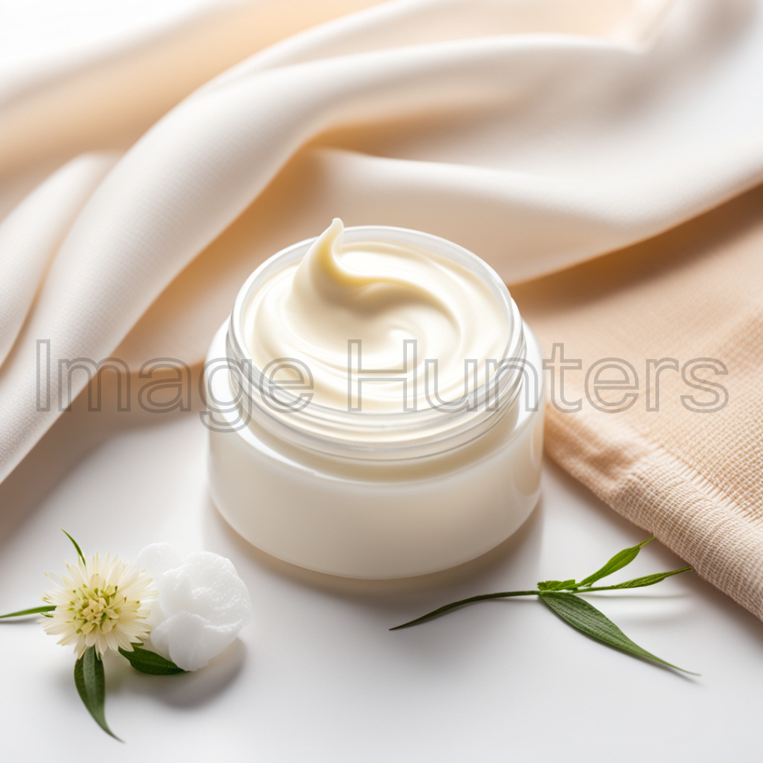 Moisturizing Cream on White Background