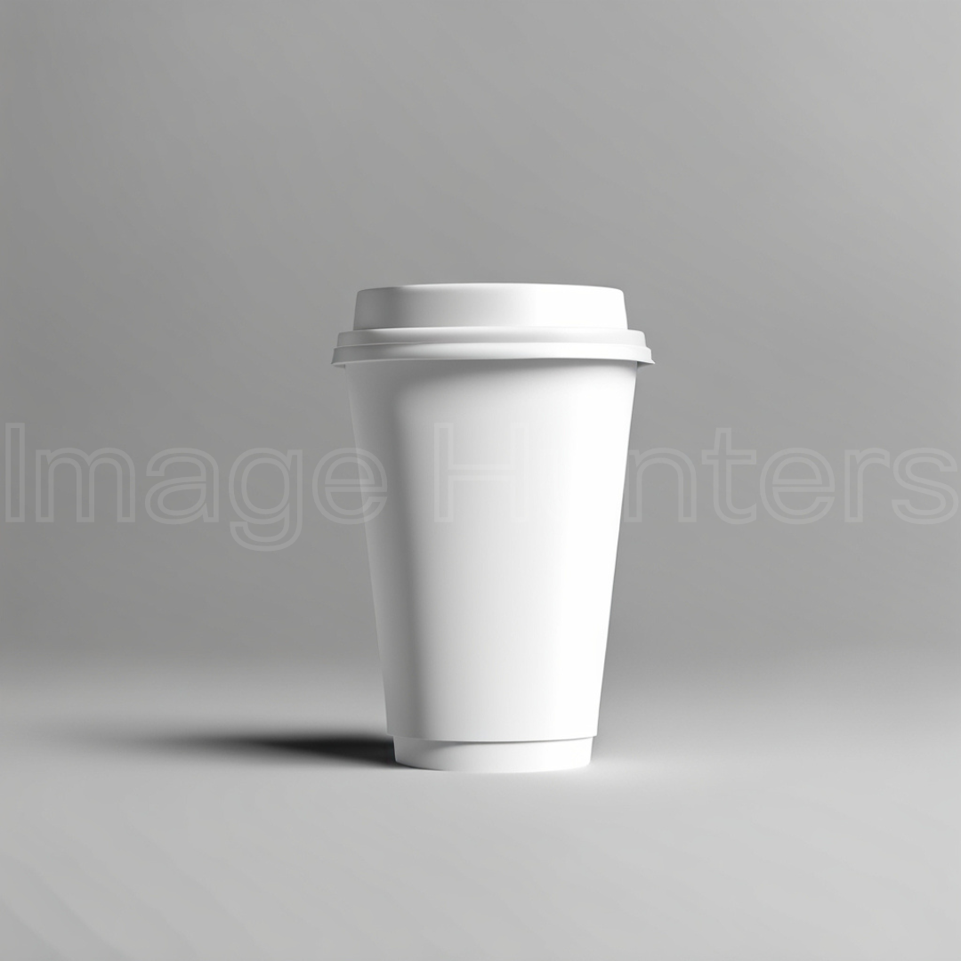 White paper coffee cup mockup