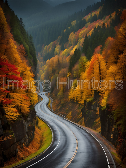 Autumn Drive in Okertal, Harz Mountains