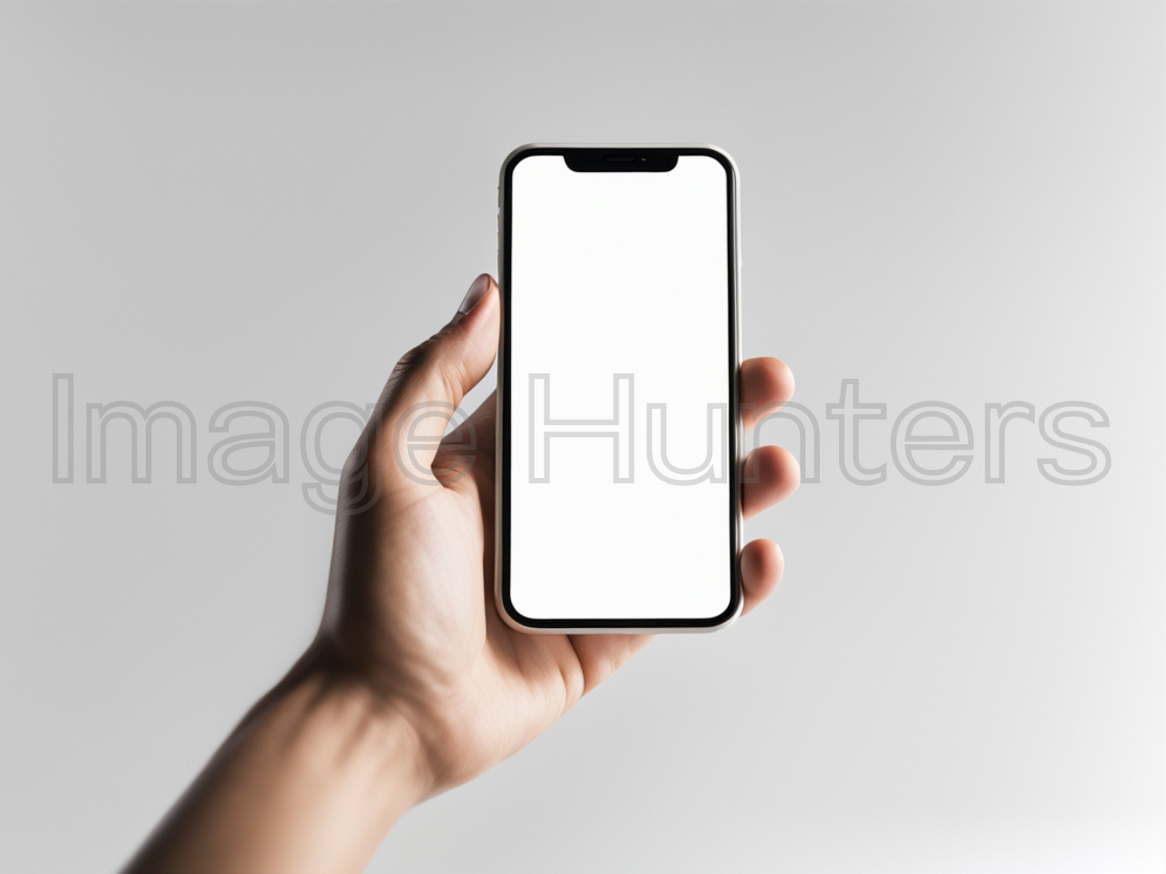 Smartphone in Hand Mockup