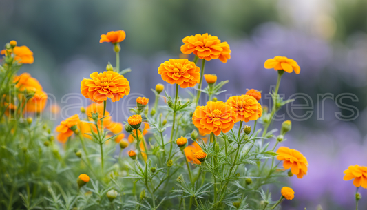 Marigold Flowers Blossoming in Nature's Embrace