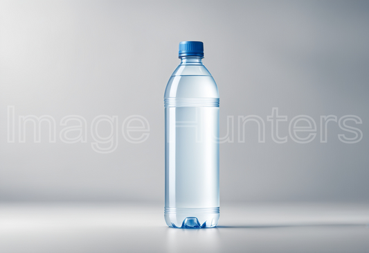 Clear Water Plastic Bottle Mockup