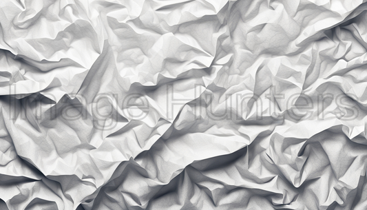 Abstract White Crumpled Paper Texture Background Illustration