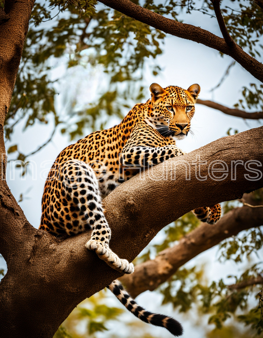 Leopard Resting on the Tree