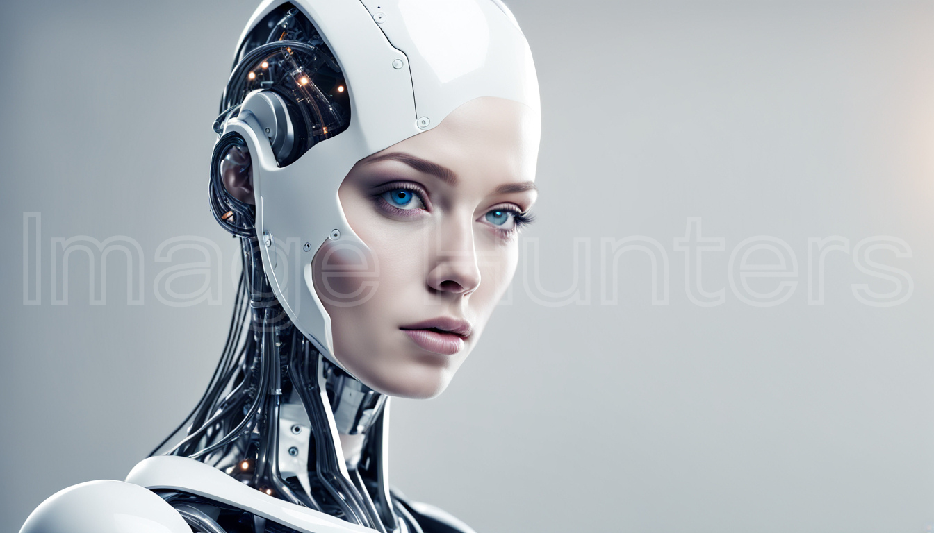 Female Minimal Robot embodies futuristic technology