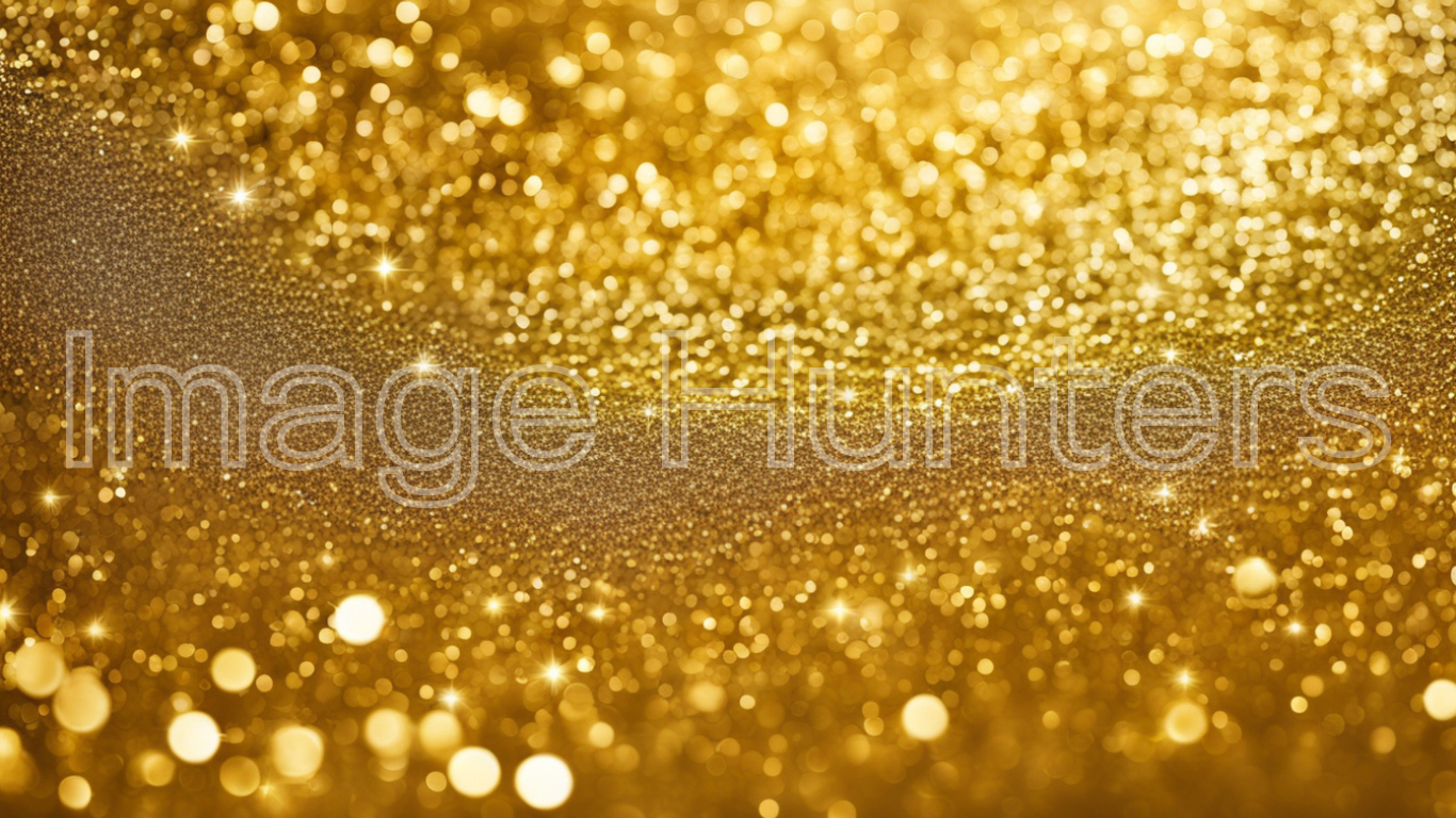 Sparkling Gold Glitter for Festive Holiday Background