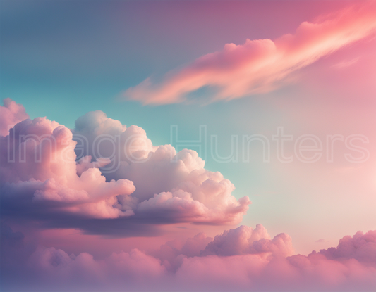 Pink Clouds in Nature's Gradient Sky Outdoors