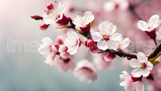 Close-Up Cherry Blossoms